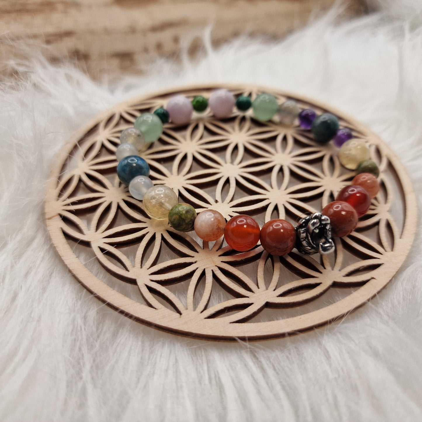 Fleur de vie - Plaque 10cm bois